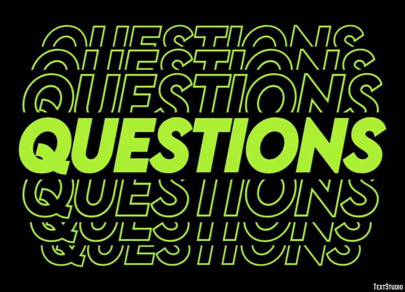 Questions Text Effect