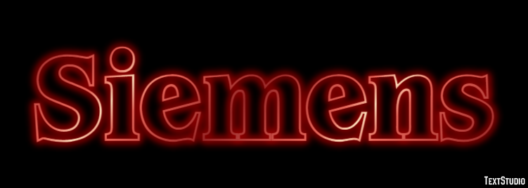 Siemens Text effect