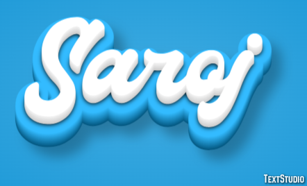 Saroj Text effect