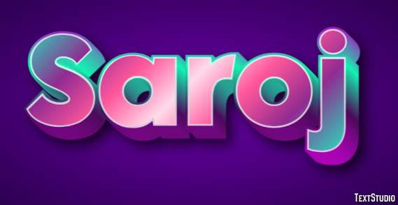 Saroj Text effect