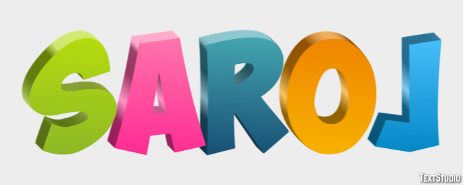 Saroj Text Effect