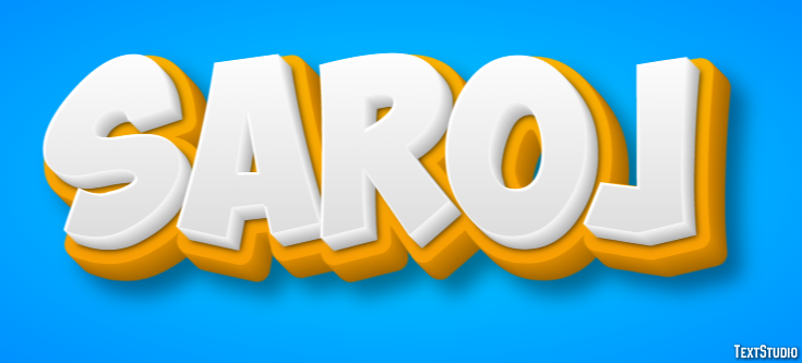 Saroj Text effect