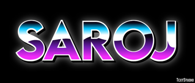 Saroj Text effect