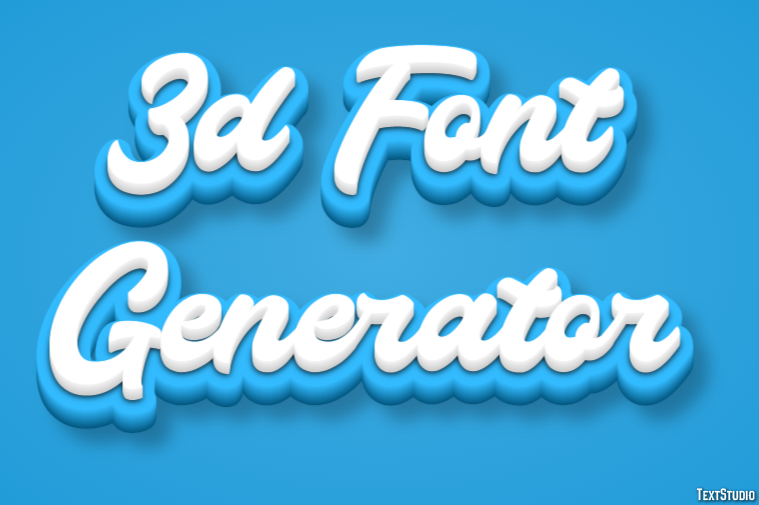 3d Font Generator テキスト効果