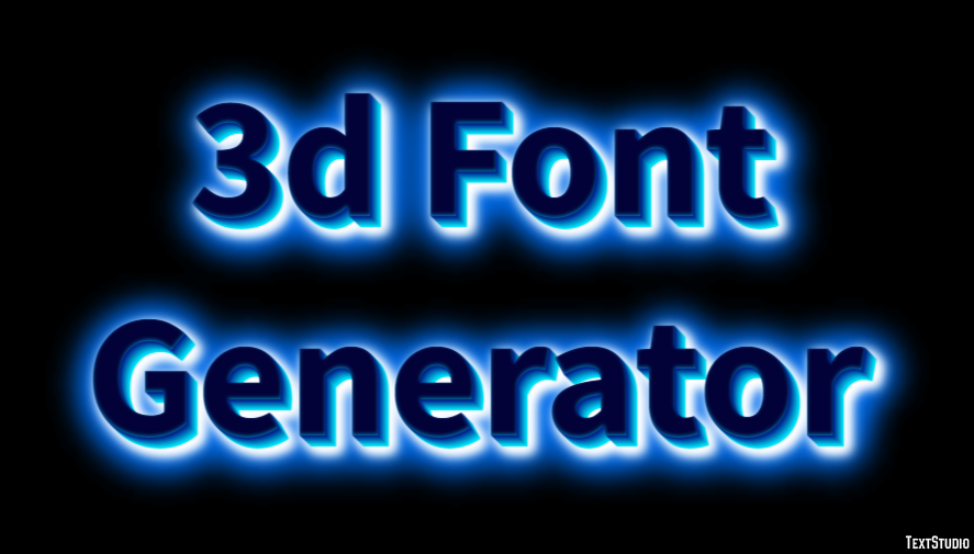 3d Font Generator Tekst Effect