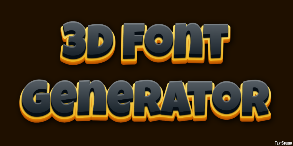 3d Font Generator Tekst Effect
