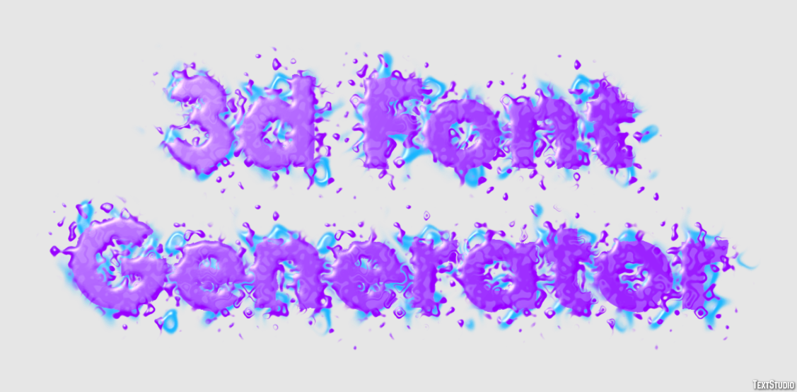 3d Font Generator テキスト効果