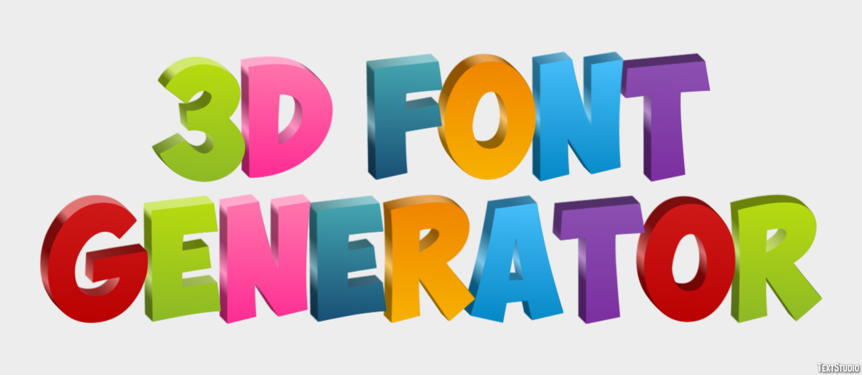 3d Font Generator テキスト効果
