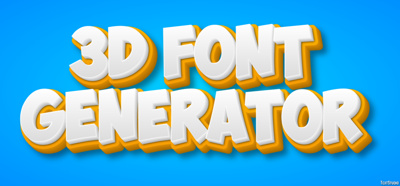 3d Font Generator テキスト効果