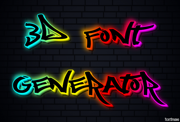 3d Font Generator テキスト効果