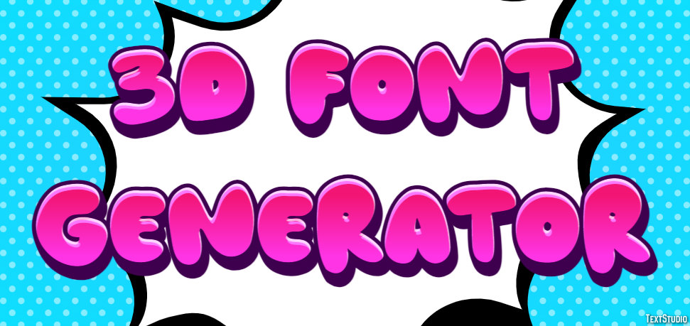 3d Font Generator Efekt tekstowy