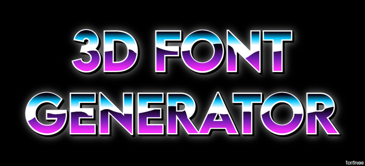 3d Font Generator テキスト効果