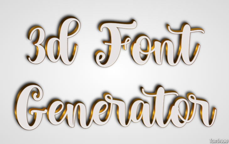 3d Font Generator Tekst Effect