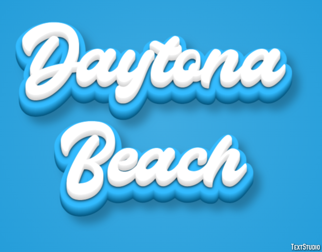 Daytona Beach Effet de Texte