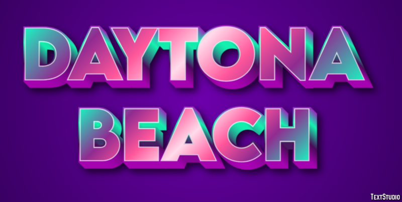 Daytona Beach Efekt tekstowy