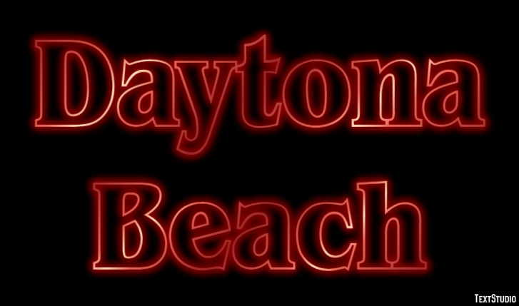 Daytona Beach Efekt tekstowy