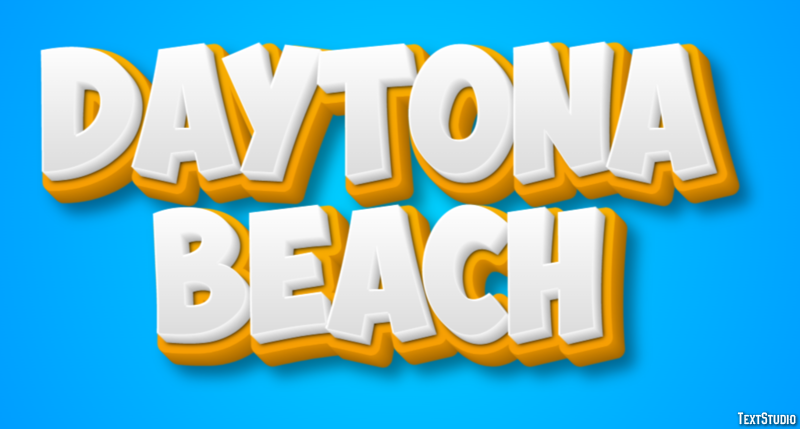 Daytona Beach Efekt tekstowy