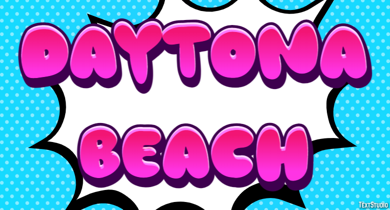 Daytona Beach Efekt tekstowy