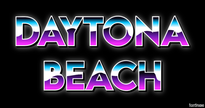 Daytona Beach Efekt tekstowy