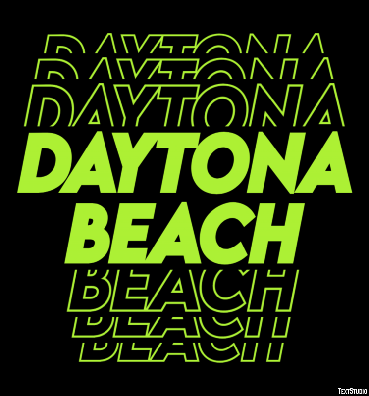 Daytona Beach Efekt tekstowy