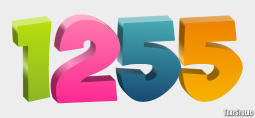 1255 Text effect
