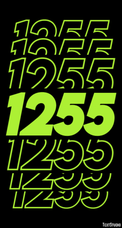 1255 Text effect
