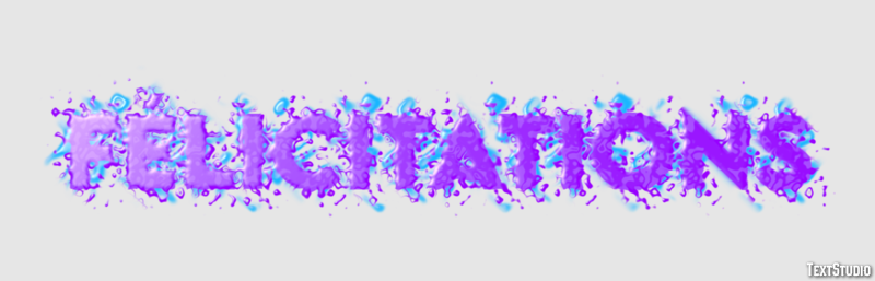 Félicitations Effet de Texte