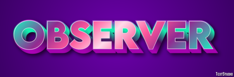 Observer テキスト効果