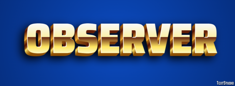Observer Text Effect