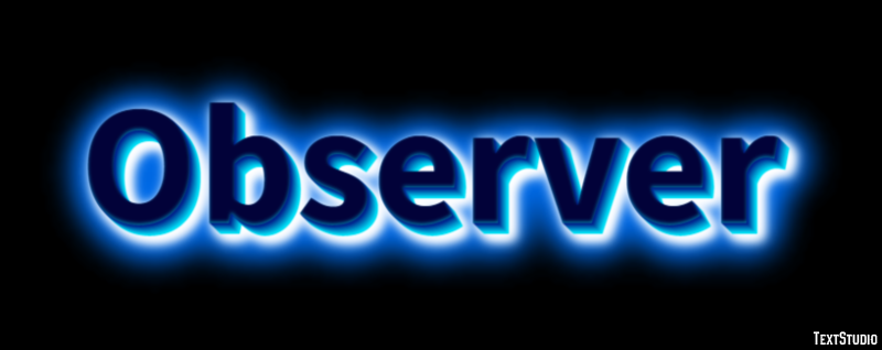 Observer Text Effect