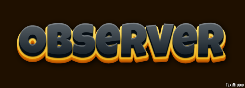 Observer Text Effect
