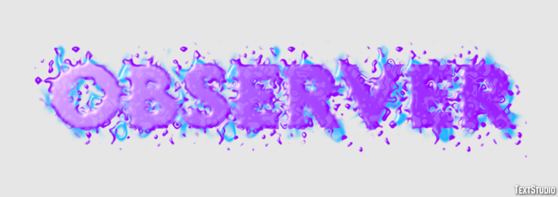 Observer Text Effect