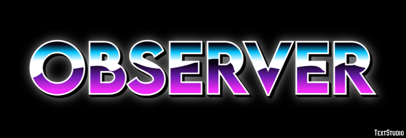 Observer Text Effect