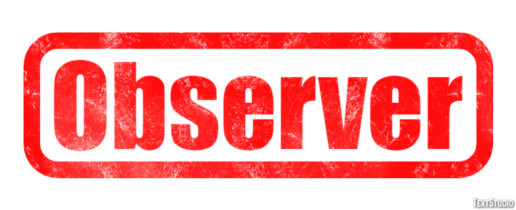Observer Text Effect