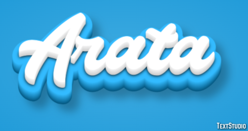 Arata Text effect