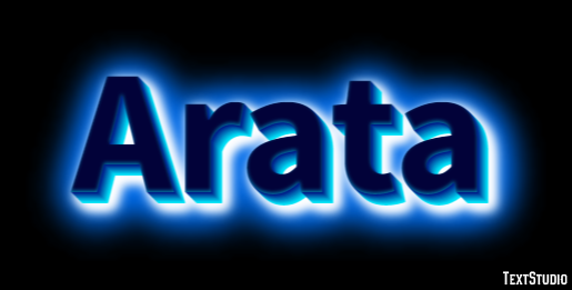 Arata Text effect