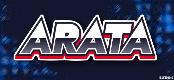Arata Text effect