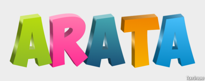 Arata Text effect