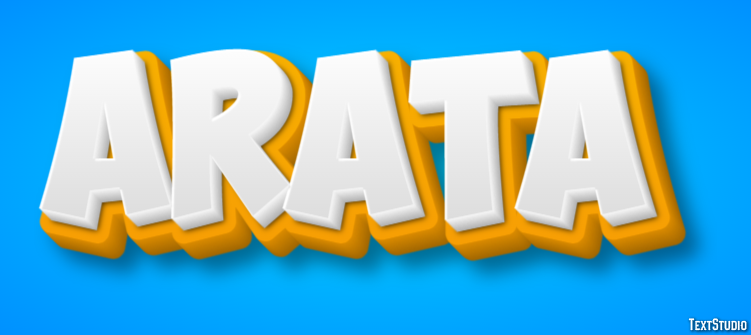 Arata Text effect
