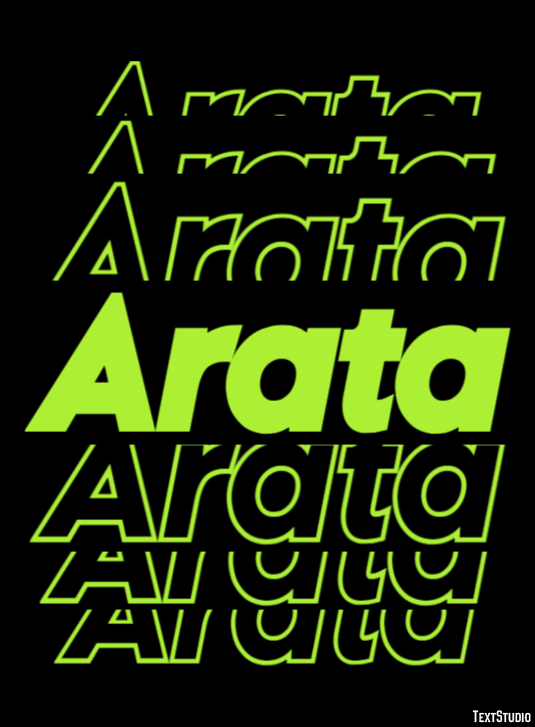 Arata Text effect