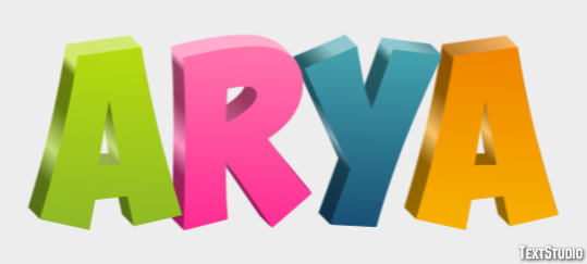 Arya テキスト効果