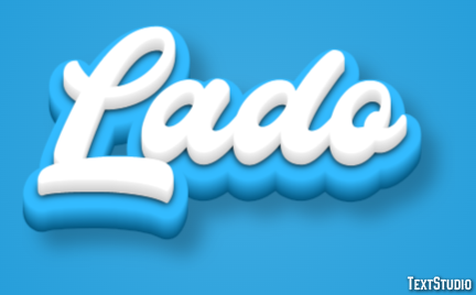 Lado Efeito de texto