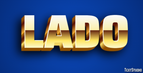 Lado Efeito de texto