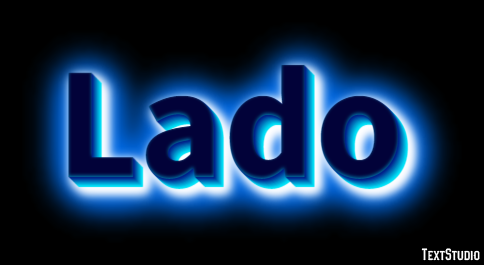 Lado Efeito de texto