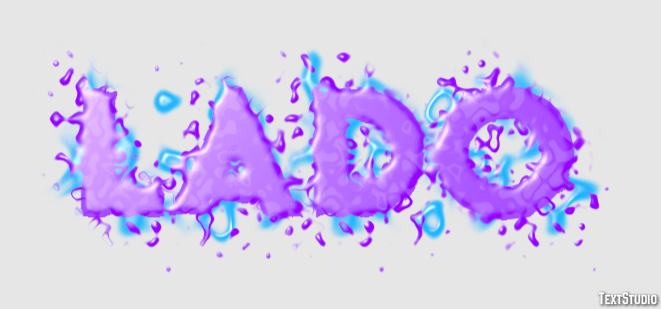 Lado Efeito de texto