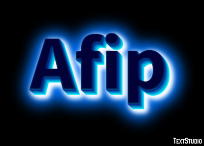 Afip Efeito de texto