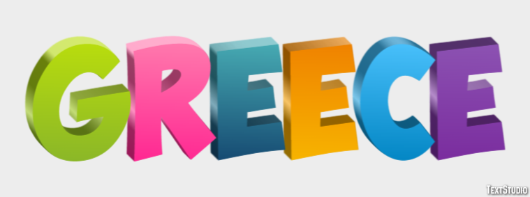 Greece Efecto de texto