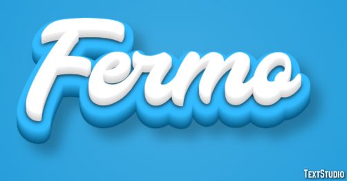 Fermo Effetto testo