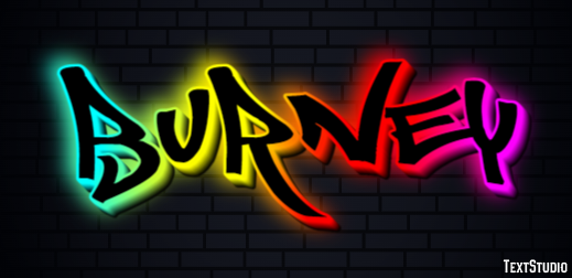 Burney Text effect