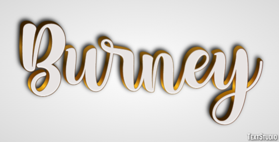 Burney Text effect